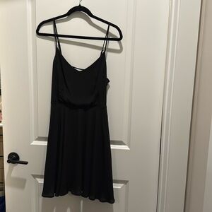 Black strappy back dress